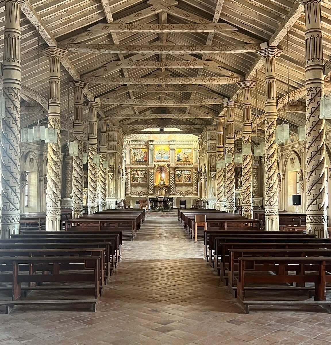 Madera tallada de la iglesia de San Xavier